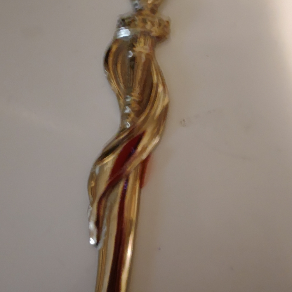 VINTAGE (VM) VIRGINIA METALCRAFTERS 1996 SOLID BRASS LETTER OPENER. LENGTH 8". - Picture 5 of 10